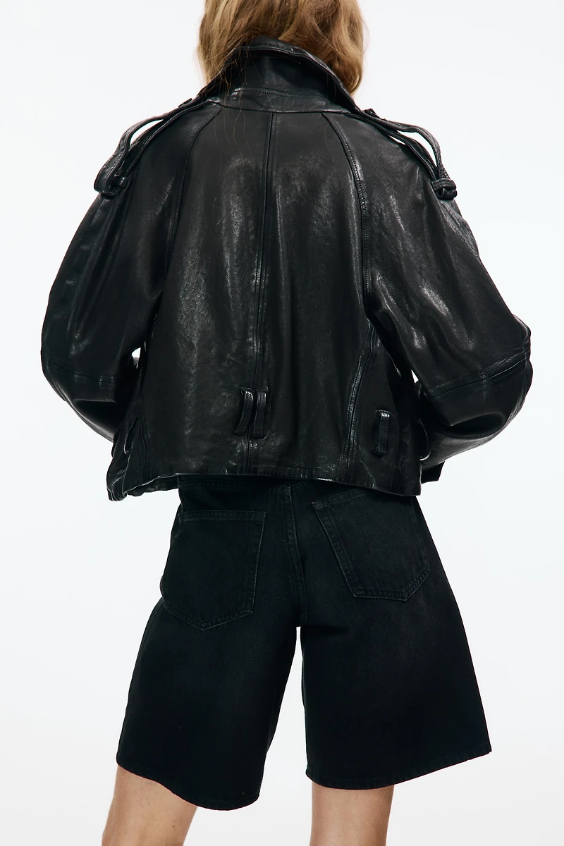 Denim Bermuda Shorts