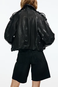 Denim Bermuda Shorts