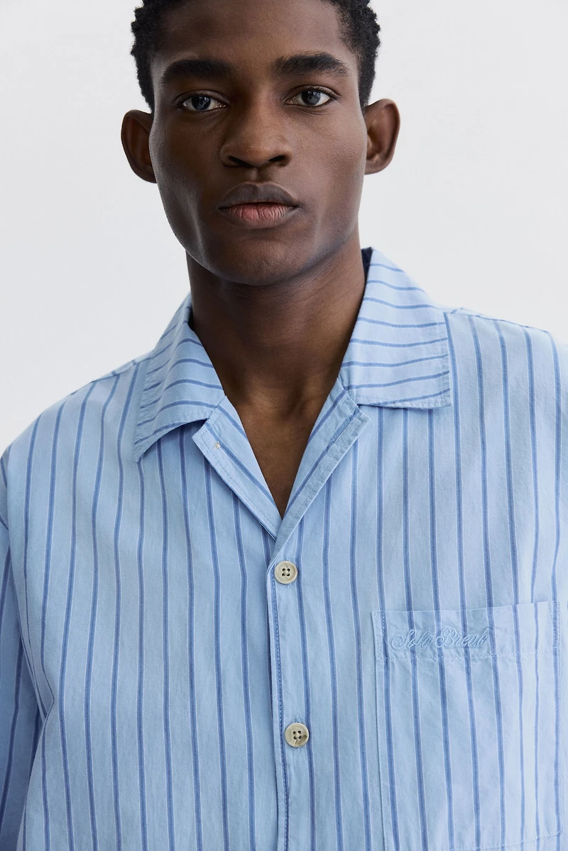 Chemise et pantalon de pyjama en popeline