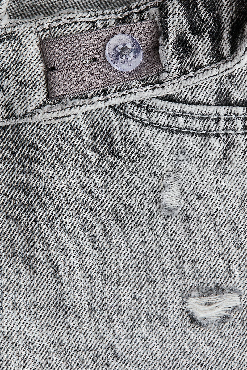 Frayed Denim Shorts