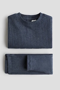 2-Piece Ribbed Cotton Set