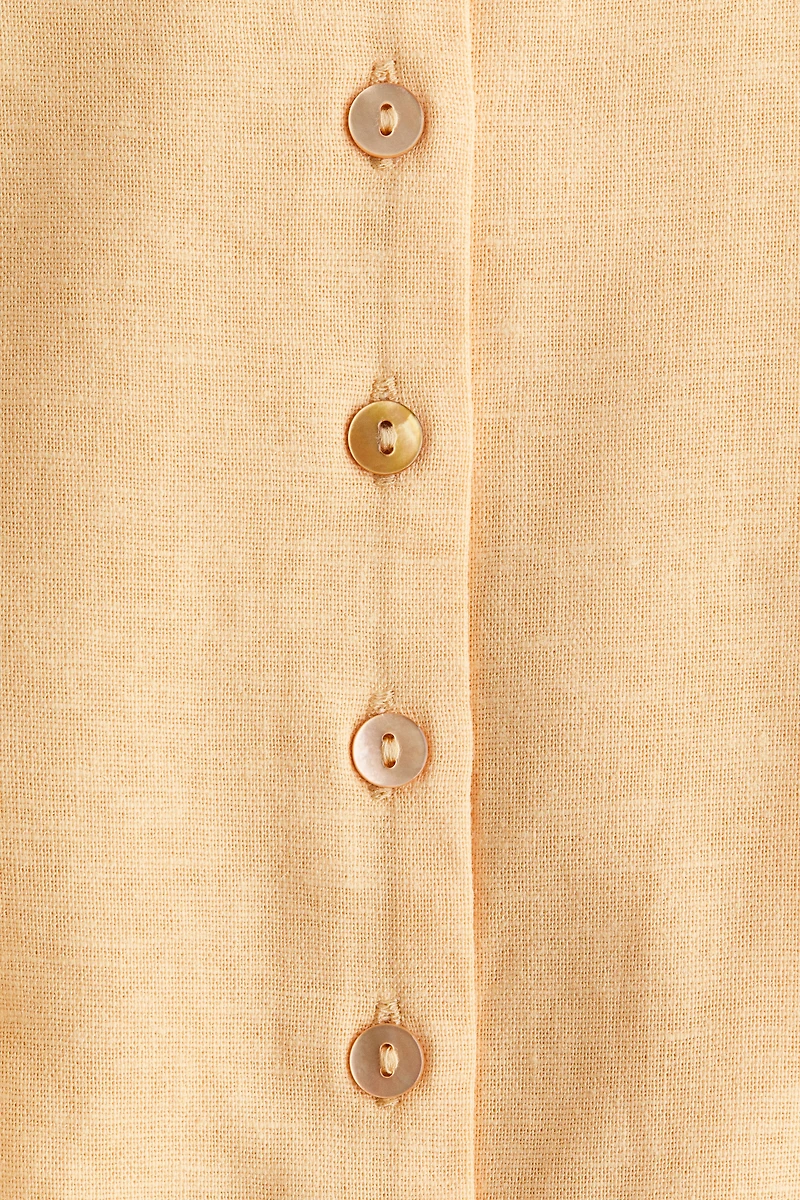 Chandail sans manches en lin mélangé