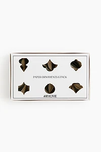 6-Pack Paper Ornaments