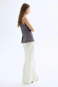Pantalon en lin mélangé