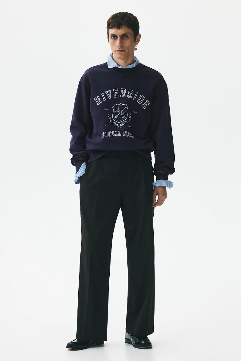 Loose-Fit Printed Sweatshirt