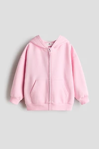 Veste grande taille à capuchon et fermeture éclair