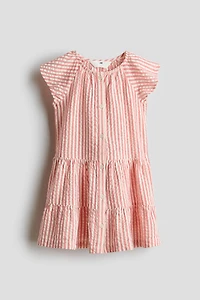 Tiered Seersucker Dress