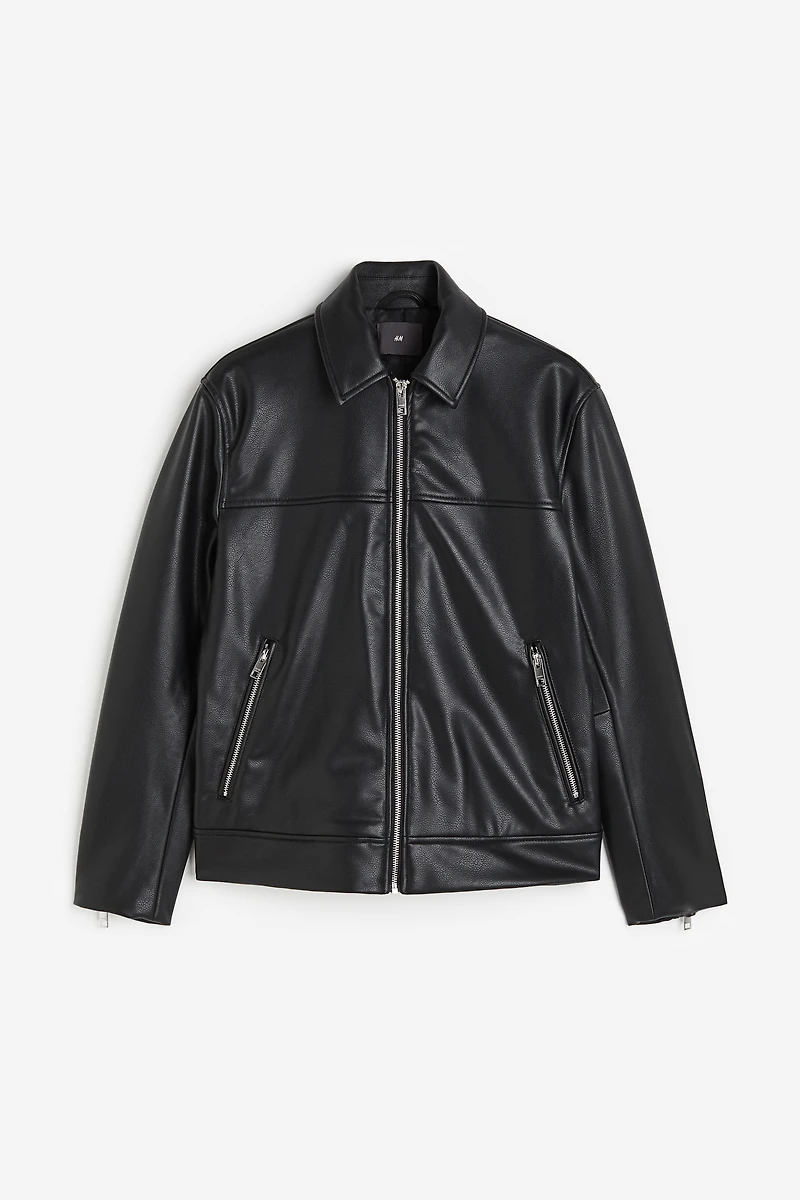 Regular Fit Coated Jacket