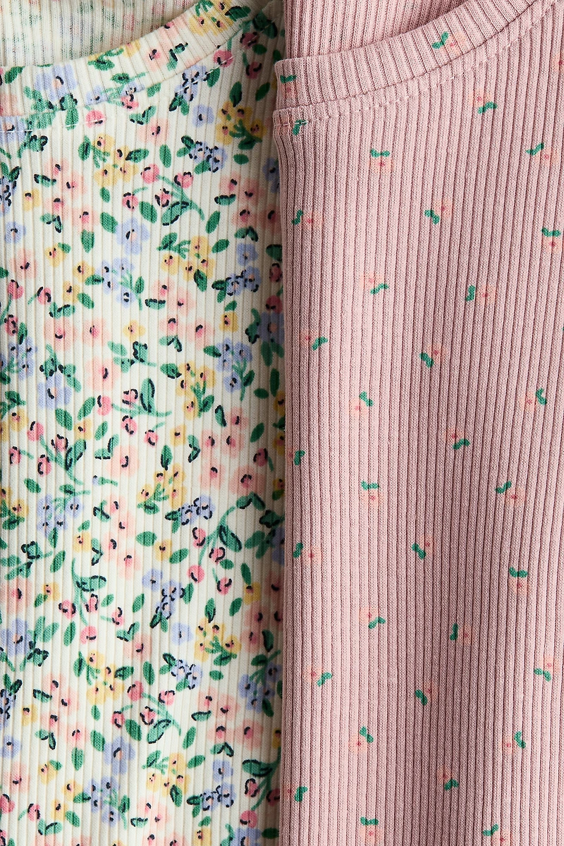 2-Pack Ruffle-Trimmed Tops