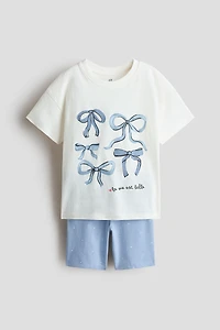 2-Piece Cotton Jersey Set