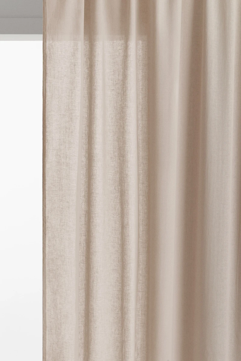 2-Pack Linen-Blend Curtain Panels