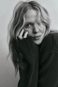 Gilet MAMA en tricot côtelé