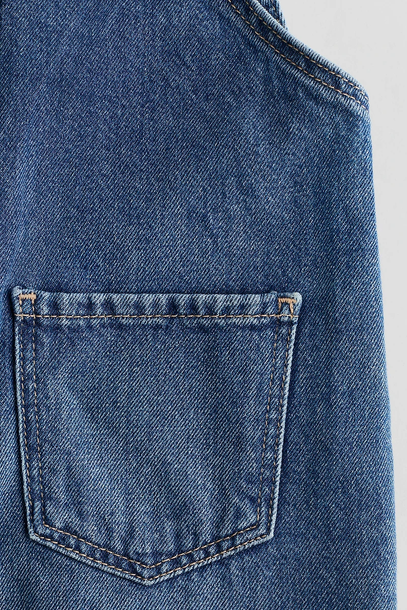 Denim Overall Shorts