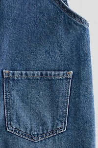 Denim Overall Shorts