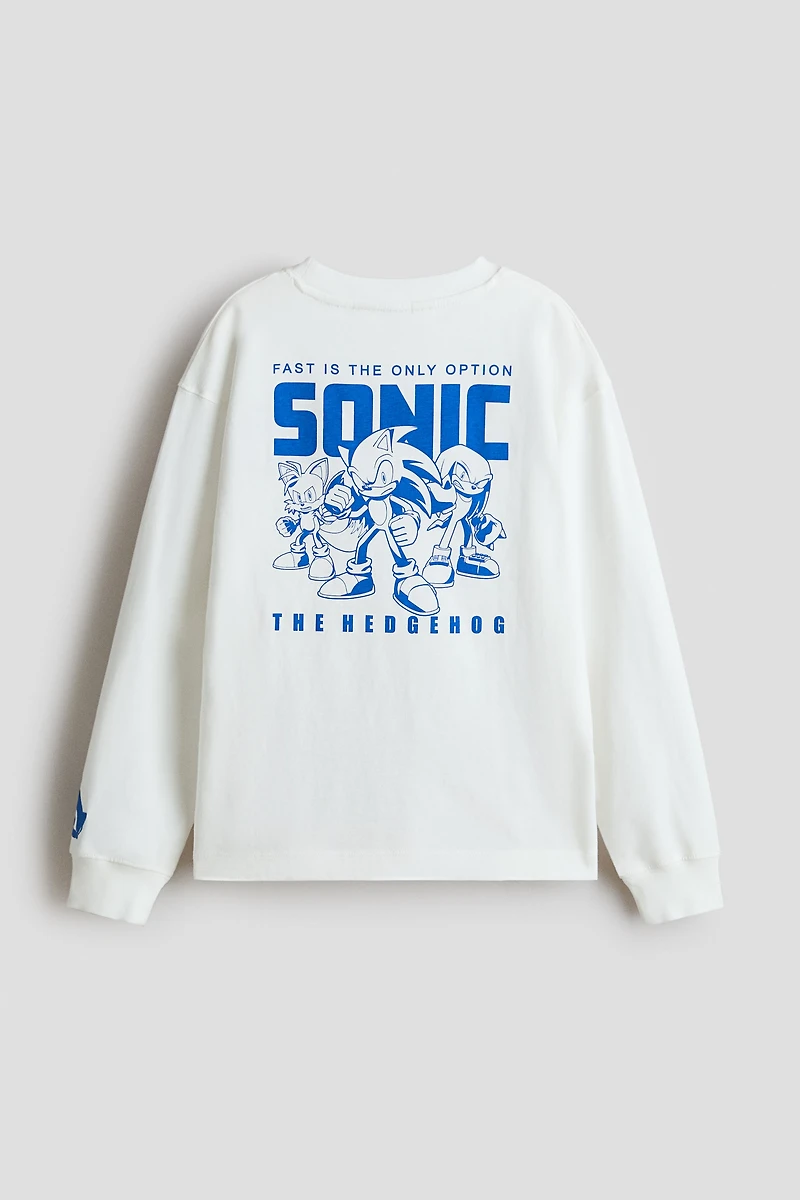 Long-Sleeved T-Shirt with Motif