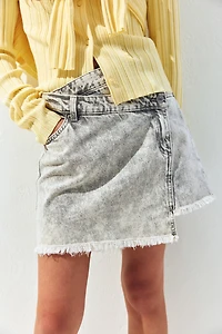 Denim Wrap Skirt