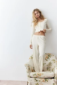 Pyjama en pointelle de coton