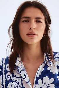 Short-Sleeved Twill Shirt