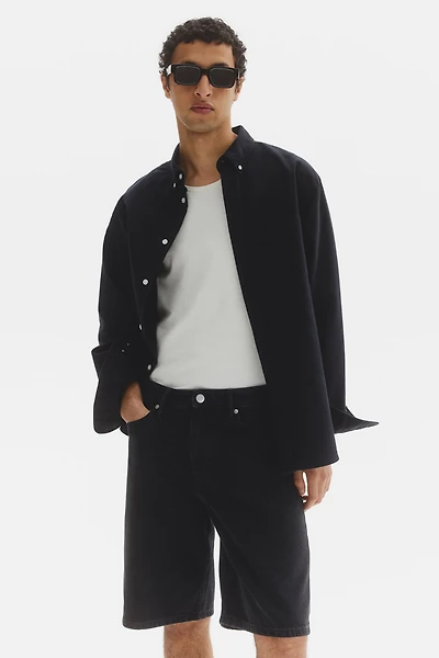 Relaxed-Fit Denim Shorts