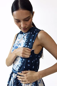 Robe d'allaitement MAMA à jupe évasée
