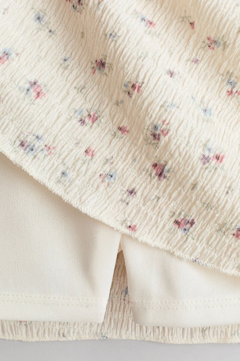 Patterned Tiered Skirt