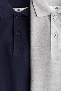 2-Pack Piqué Polo Shirts