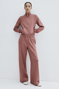 Crease-Front Pull-On Pants