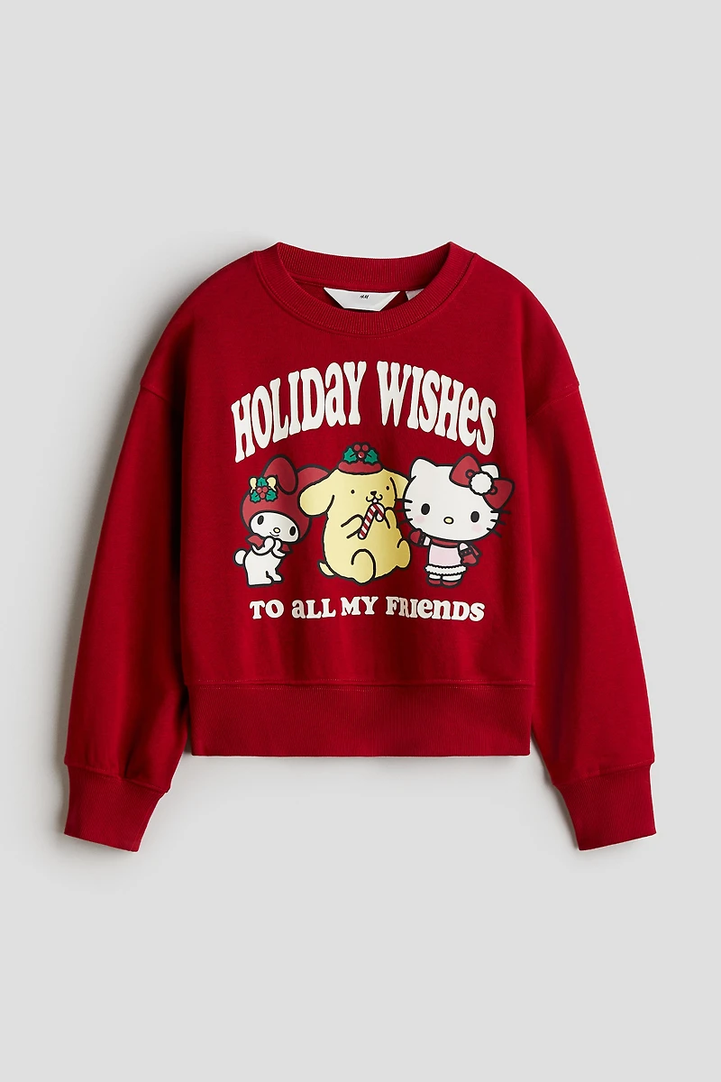 Oversized Printed Sweatshirt