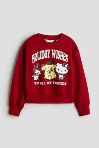 Oversized Printed Sweatshirt