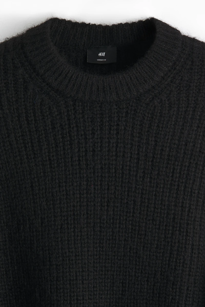 Chandail ample en tricot côtelé
