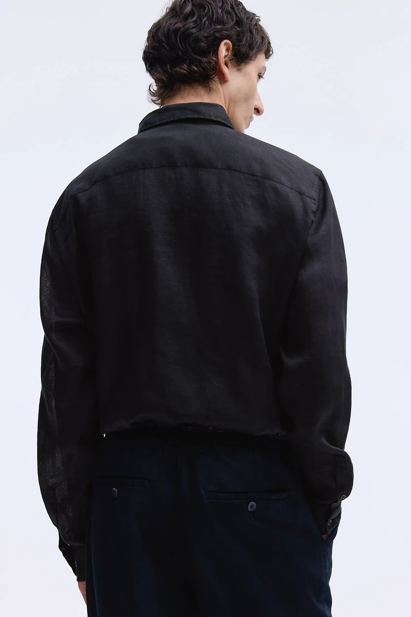 Slim Fit Linen Shirt