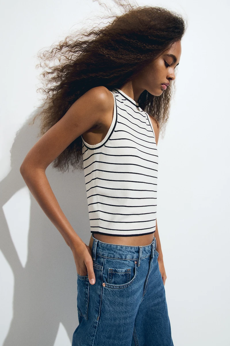 Fine-Knit Sweater Vest