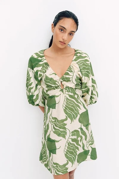 Crêpe Mini Dress
