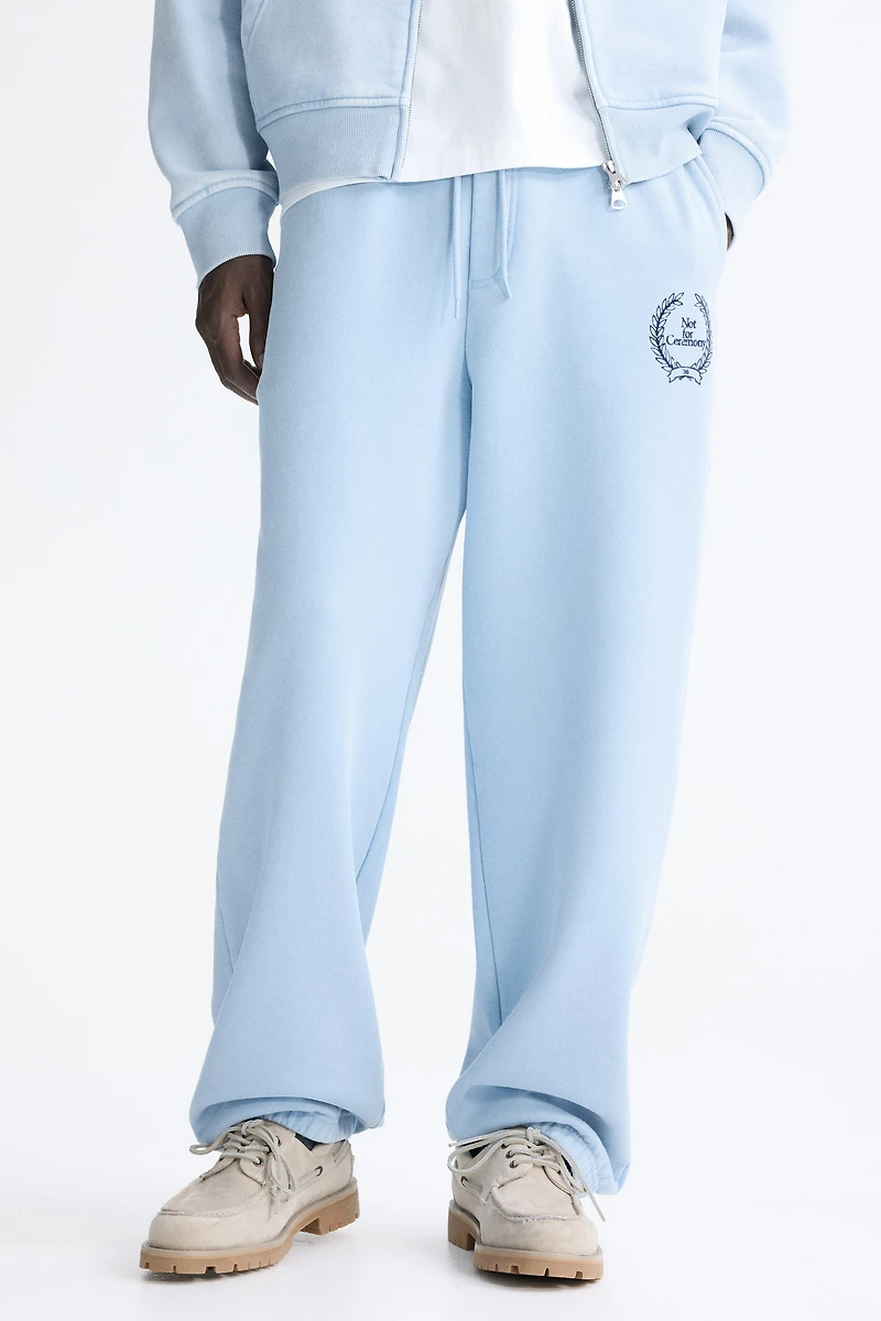 Pantalon en molleton ample