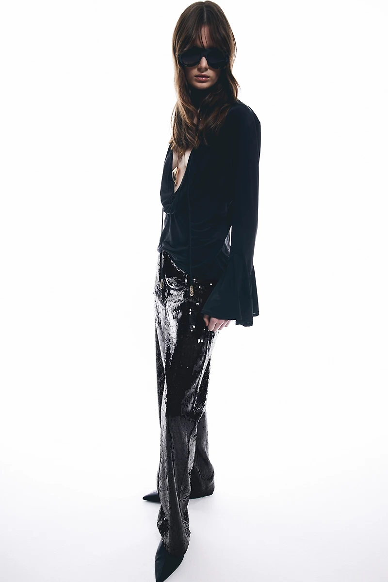Pantalon à sequins