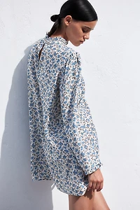 Robe à volant en jersey
