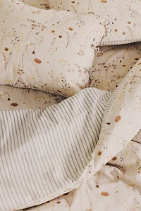 Floral-Print Twin Duvet Cover Set