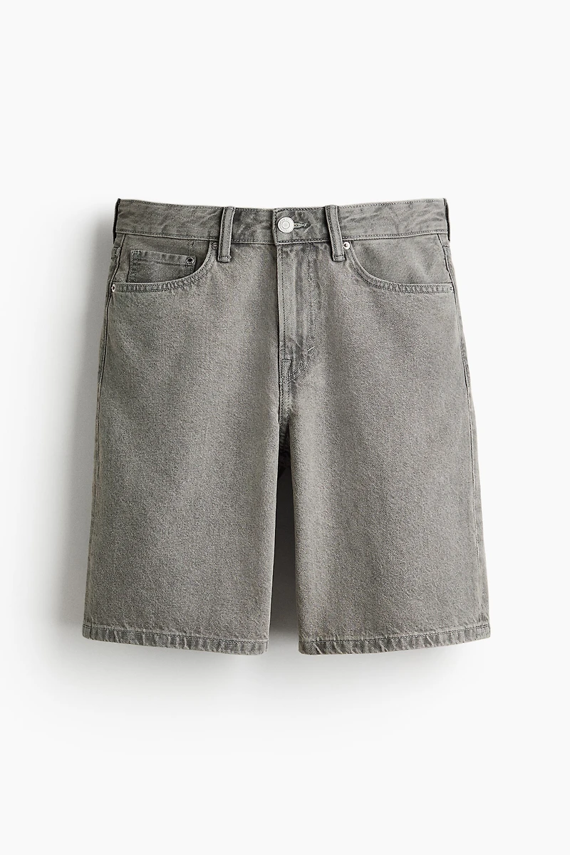 Relaxed-Fit Denim Shorts