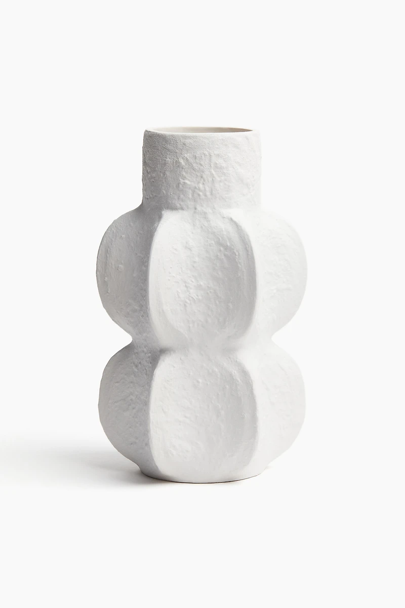 Textured Stoneware Vase