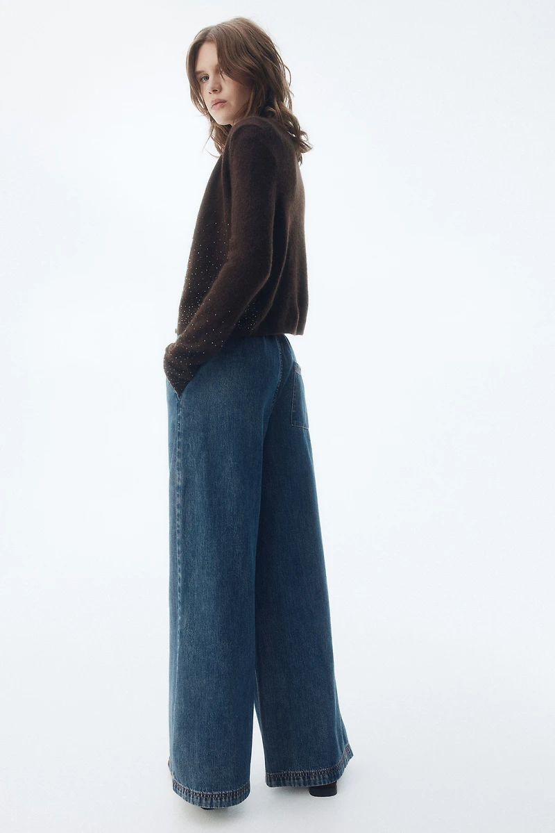 Denim Drawstring Pants