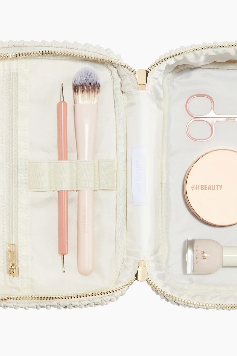 Quilted Boxy Makeup Bag