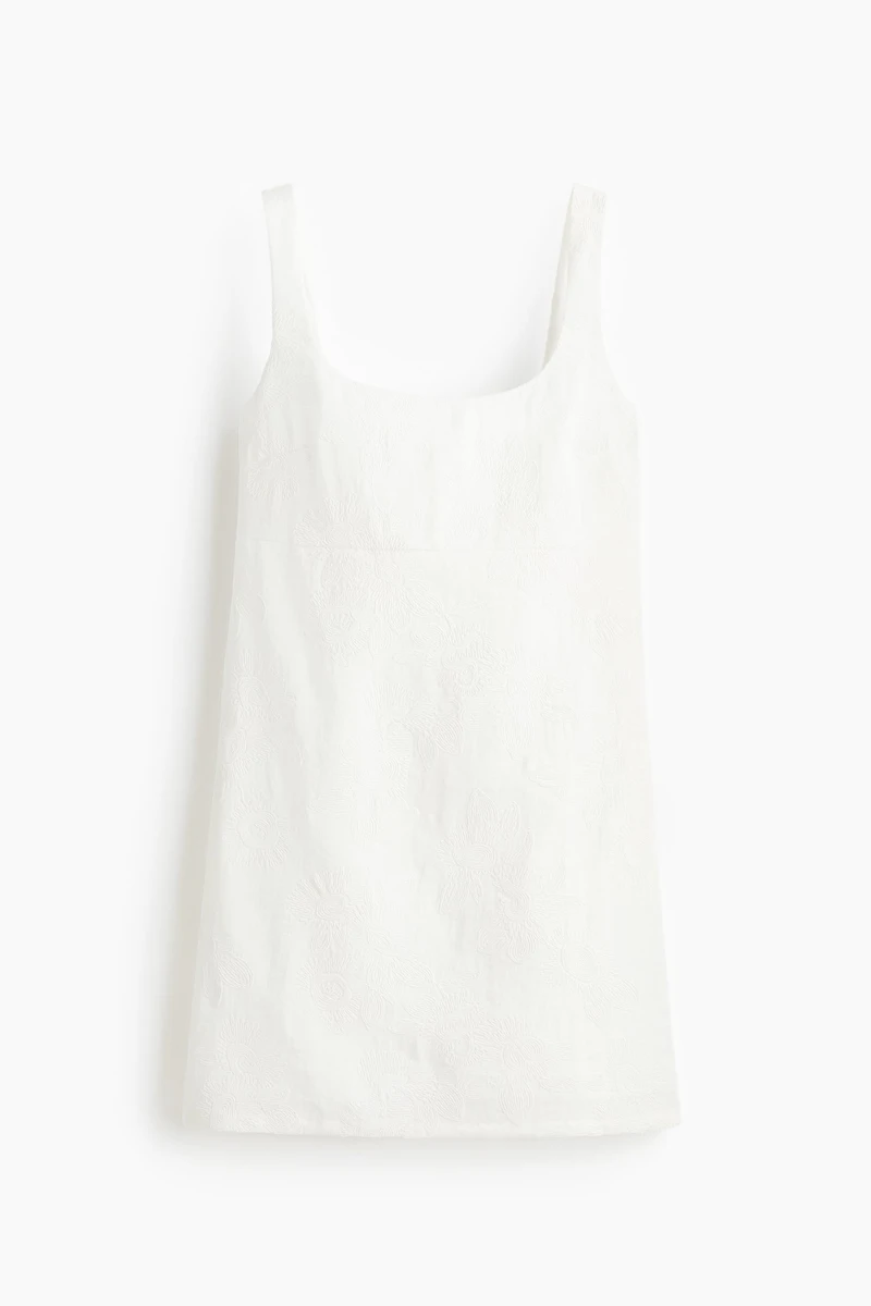 Embroidered Mini Dress