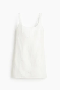 Embroidered Mini Dress