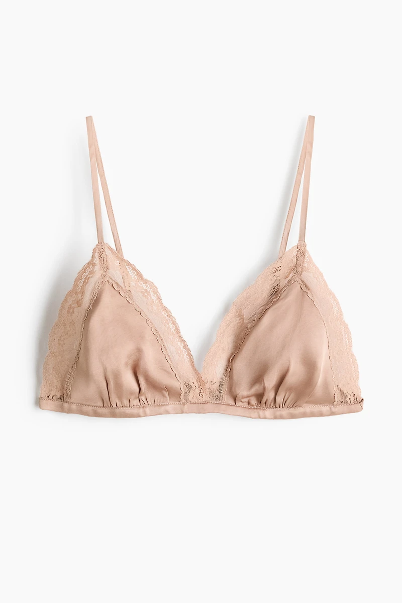 Soutien-gorge souple en satin de viscose