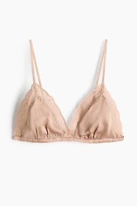 Soutien-gorge souple en satin de viscose