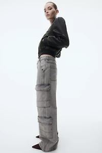 Denim Cargo Pants