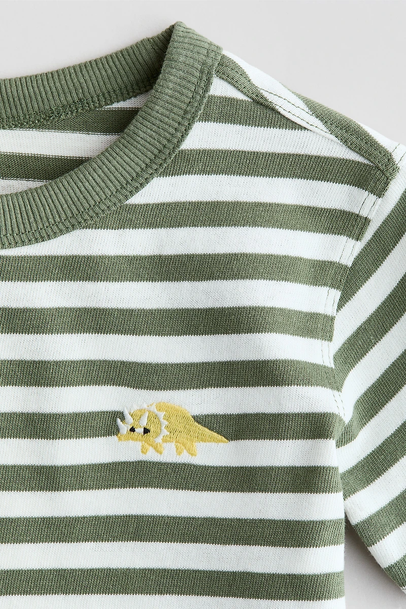 Embroidered-Detail T-Shirt