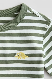 Embroidered-Detail T-Shirt