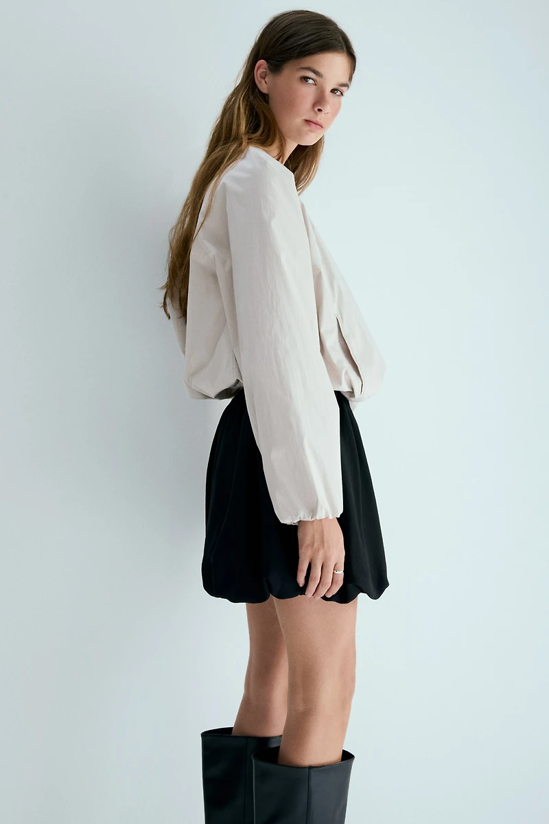 Bubble-Hem Skirt