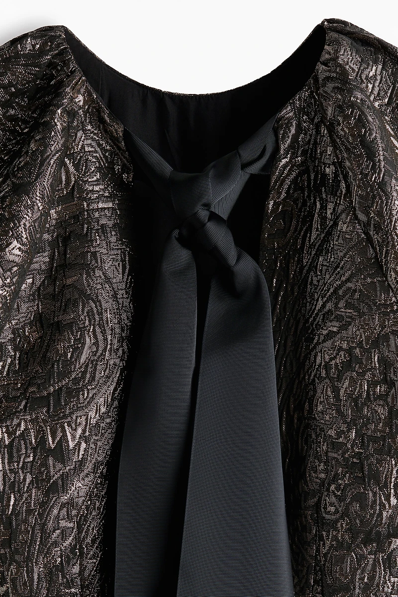 Balloon-Sleeved Dress